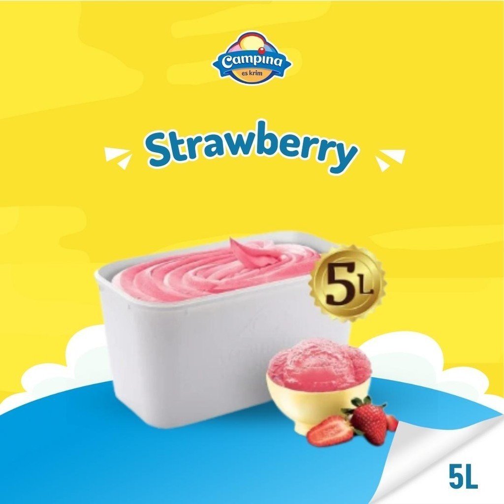 

Campina 5 Liter Strawberry - Es Krim