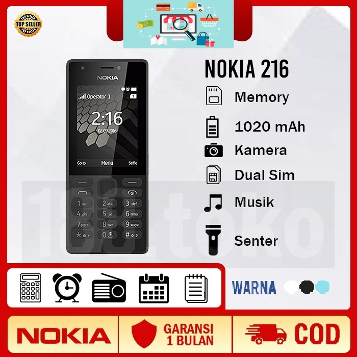 HP NOKIA 216 Hp Jadul Grosir Termurah