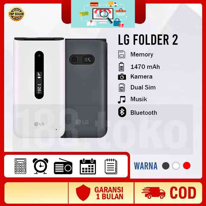 HP LG Folder 2 Lipat Klasik Original 99% Murah