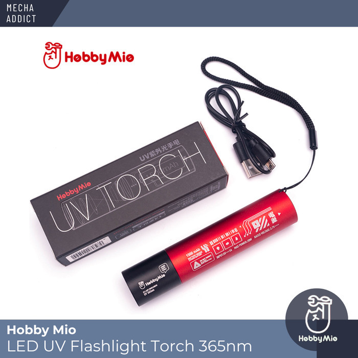 HOBBY MIO LED UV Flash light Torch 365nm - Senter UV