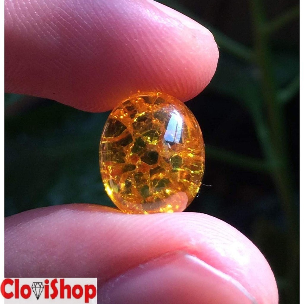 Batu Akik Yellow Citrine Pecah Seribu Small HQ