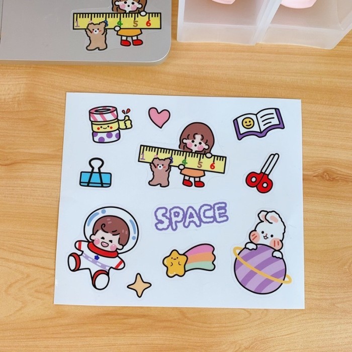 

cute pvc sticker imut tahan air diy diary sticker - A.space by Summerstore Id