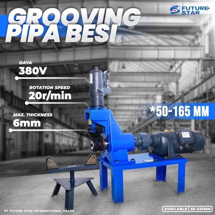 

MESIN GROOVING PIPA / SAMBUNGAN PIPA BERALUR 00230 KECIL 50-169mm