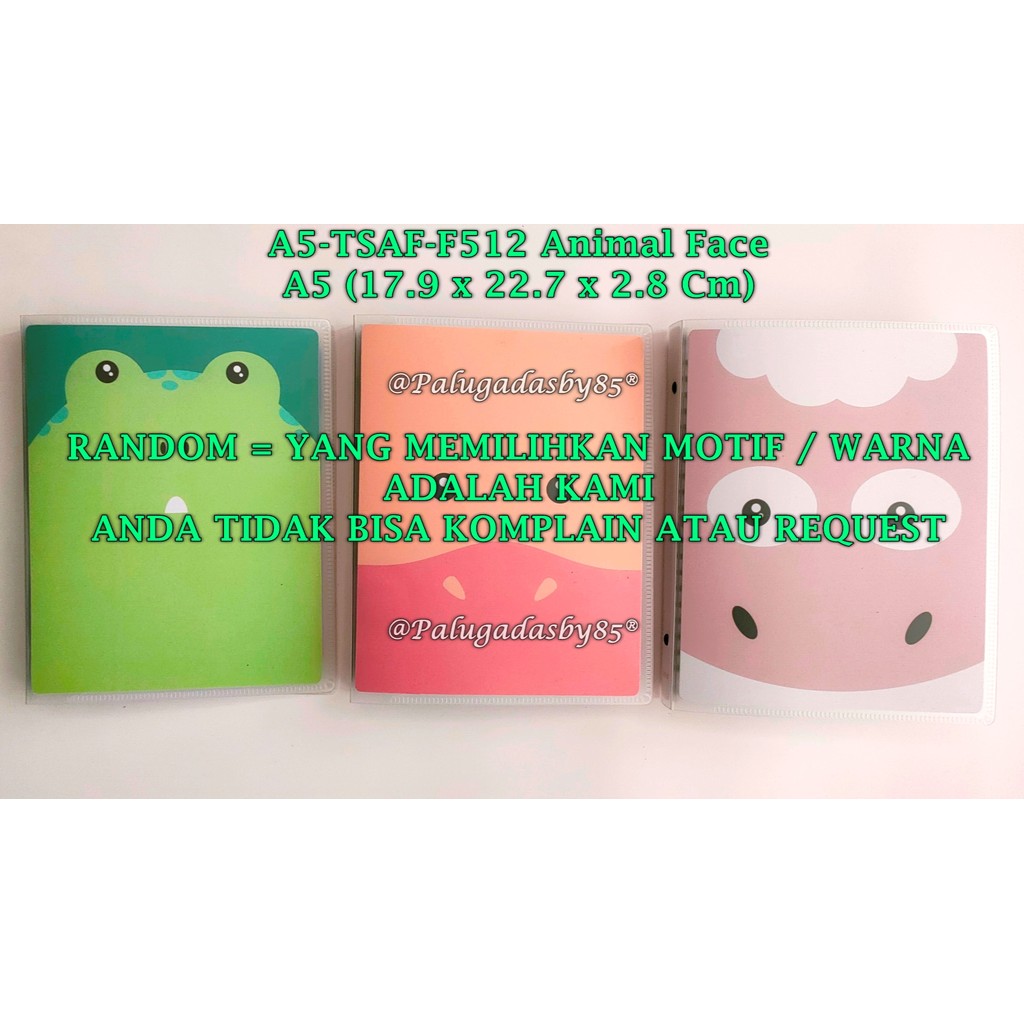 

(1 Biji) GROSIR Map Binder Joyko A5-TSAF-F512 A5 / Binder Note Joyko A5-TSAF-F512 Animal Face