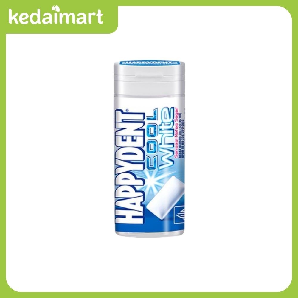 

Happydent Cool White Mint Pocket Bottle 28 Gram