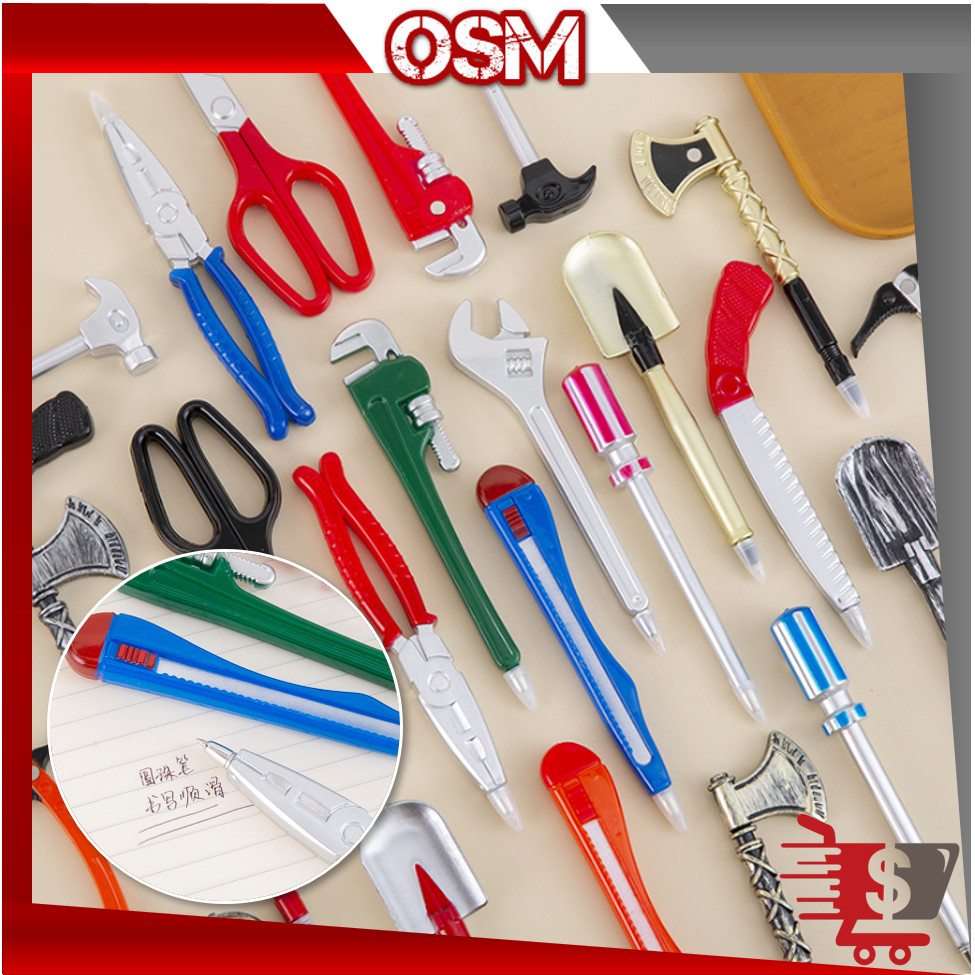 

ONLINE SHOPPING MALL - S6453 Pulpen Unik Bentuk Obeng Palu / Alat Tulis Lucu Anak / Pena Motif Toolkit