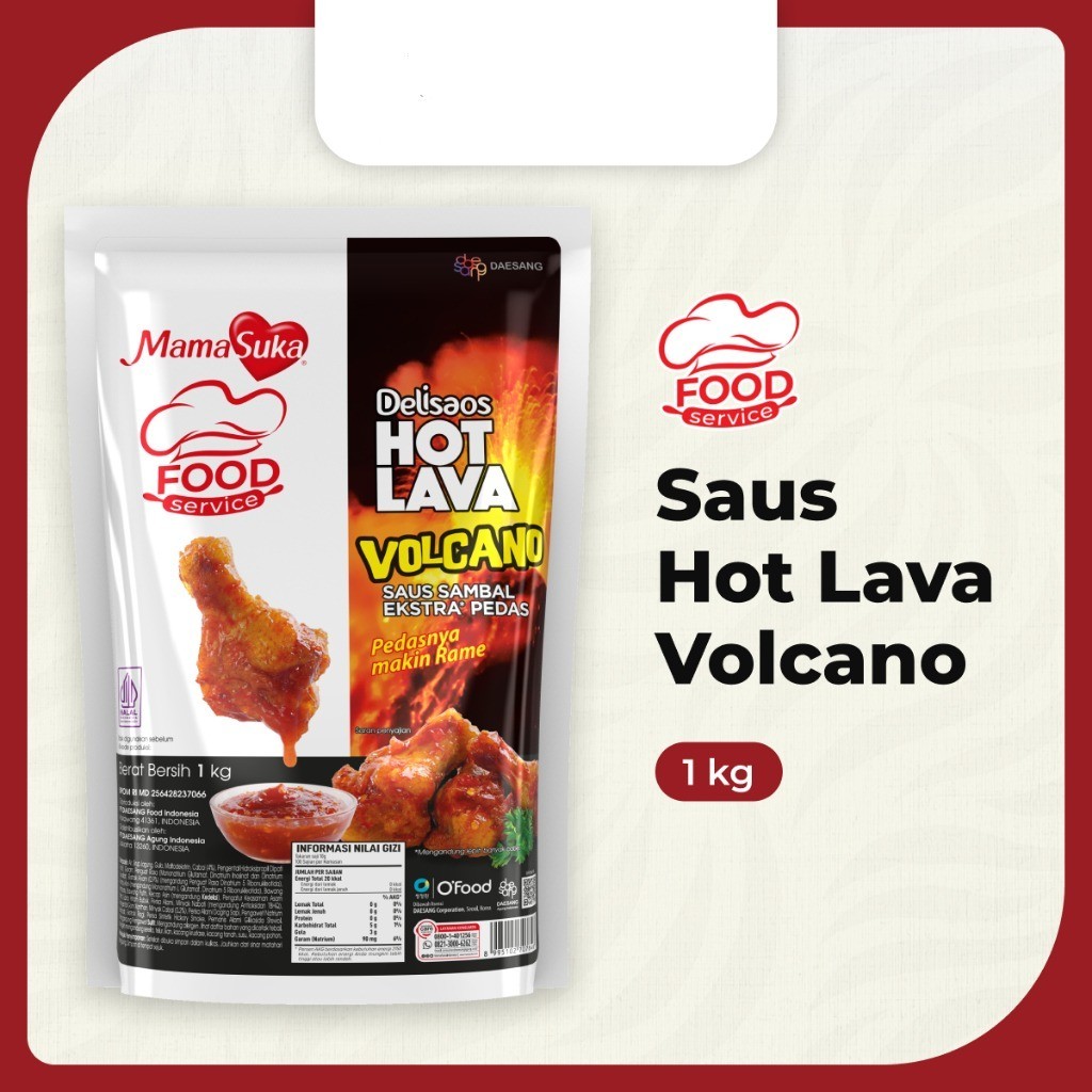 

JOSCELLY.ID MAMASUKA Delisaos Hot Lava Volcano 1 Kg