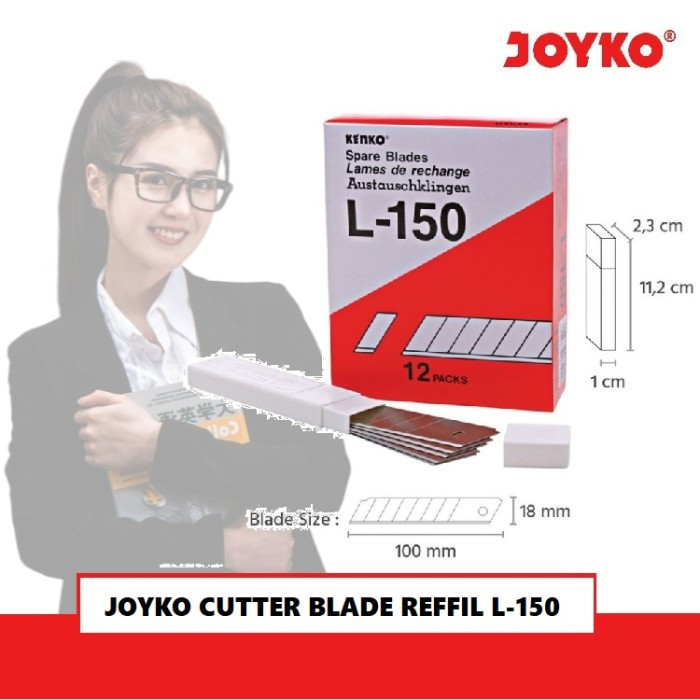 

JOYKO Cutter Blade Refill Isi Pisau Pemotong L-150 1 Tube 5 Pcs