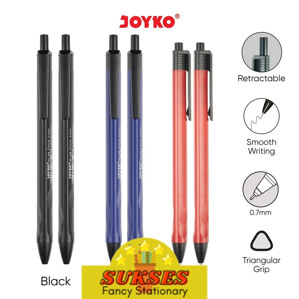 

Ball Pen Bp-338 Vocus 0.7 Mm Pulpen Pena Joyko