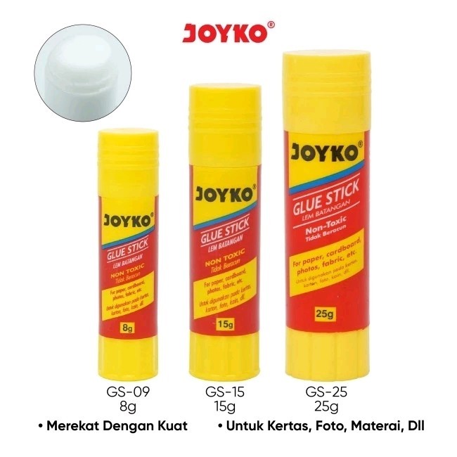 

Joyko Glue Stick / Lem Kertas Sekolah / Lem Batang - 8gr by Summerstore id