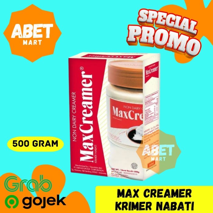 

Krimer MaxCreamer Refill 500Gr - 500 Gram Creamer Instan Bubuk Powder Pak Pcs Dus Kopi Susu