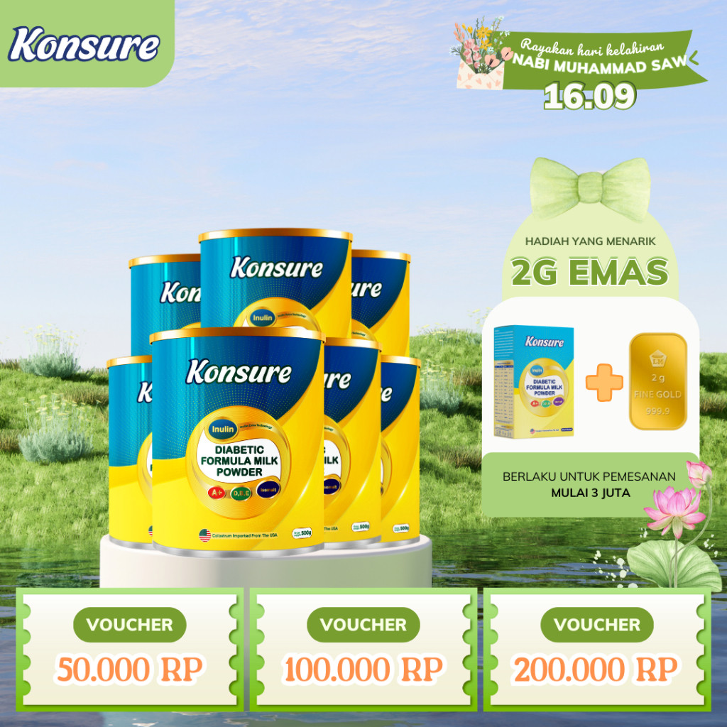 

[BELI 7 GRATIS 7] KONSURE SUSU DIABETES IMPOR 1| 500G