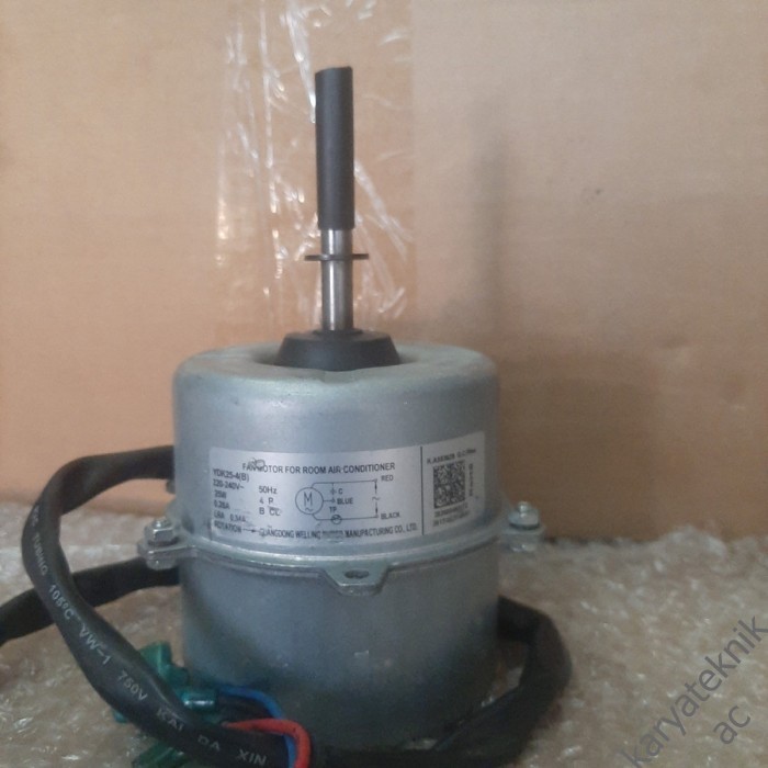 DINAMO MOTOR FAN OUTDOOR AC MIDEA SANKEN YDK25-4B YDK20-4B BODY KECIL