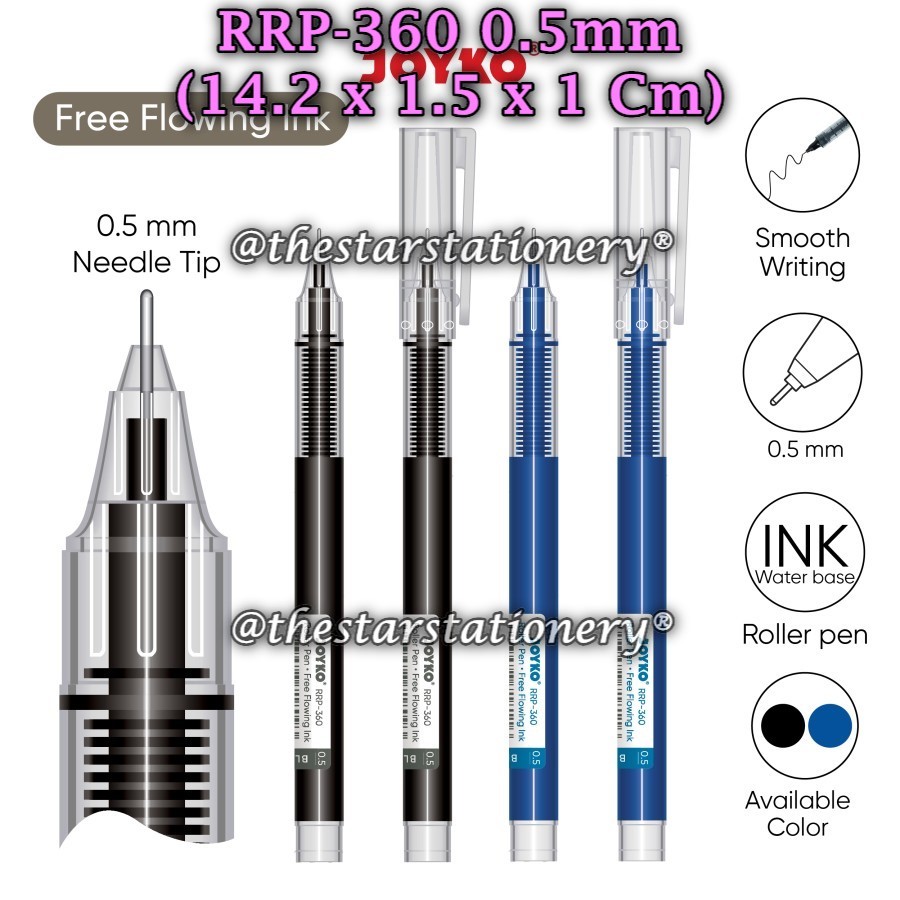 

(1 Biji) Bolpen Joyko RRP-360 0.5 mm Gel Pen / Roller Pen Gel Pulpen Rol Joyko RRP 360 (1 Biji)