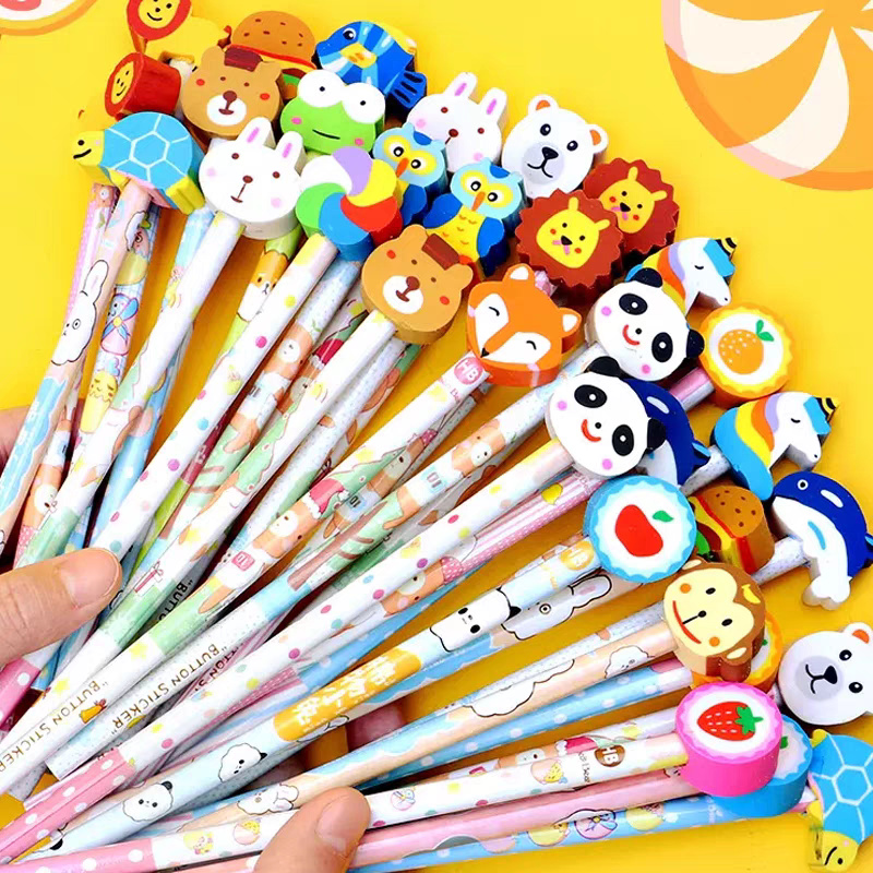 

PENSIL MOTIF + PENGHAPUS / PENCIL TULIS MOTIF / PENSIL TULIS MURAH FS