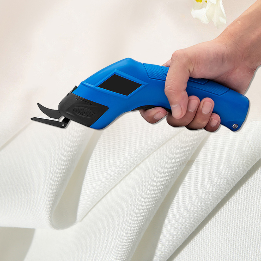 

Cordless Electric Scissors Fabric Cutting Machine USB Rechargeable Cloth Cutting Machine Doubl Blade Cloth Cutter Sewing Shear