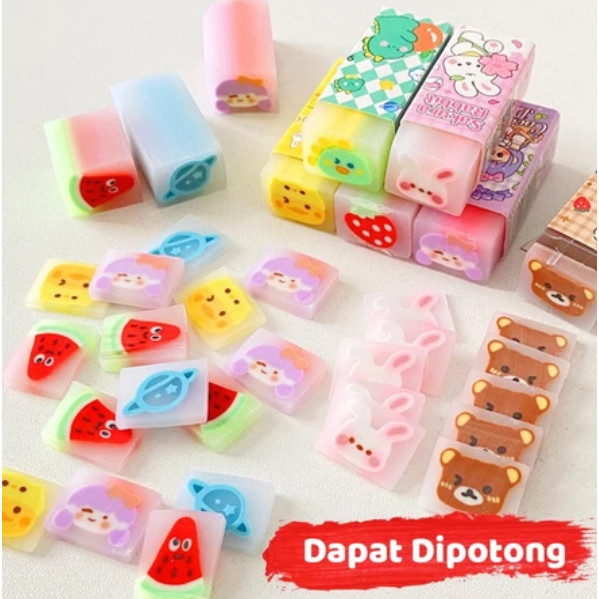 

PENGHAPUS LUCU KARAKTER / ERASER PENSIL SEKOLAH BUAH ASTRONOT BERUANG BEAR GIRL HAPUSAN KARET