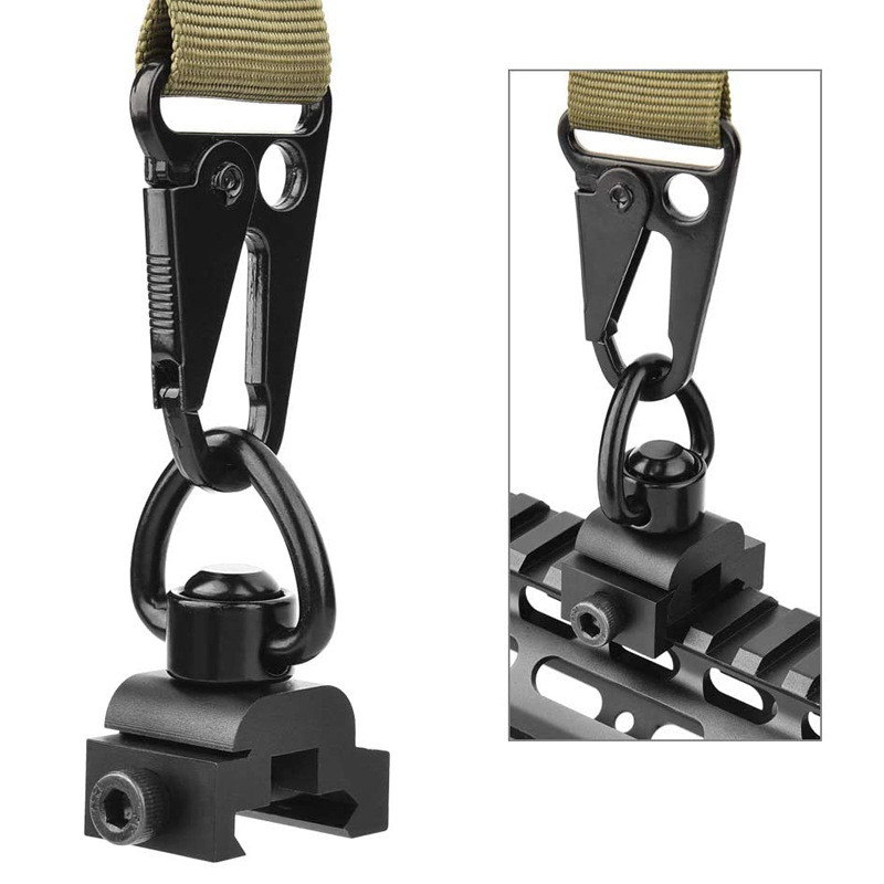 Strap Gun Sling Swivel Buckle Heart Shaped Ring Quick Release Steel Ball Black Qd Ak Adjustable Airs