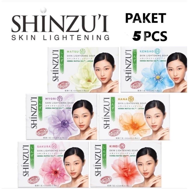 Paket Hemat 5pcs Sabun Batang Shinzui 80gram
