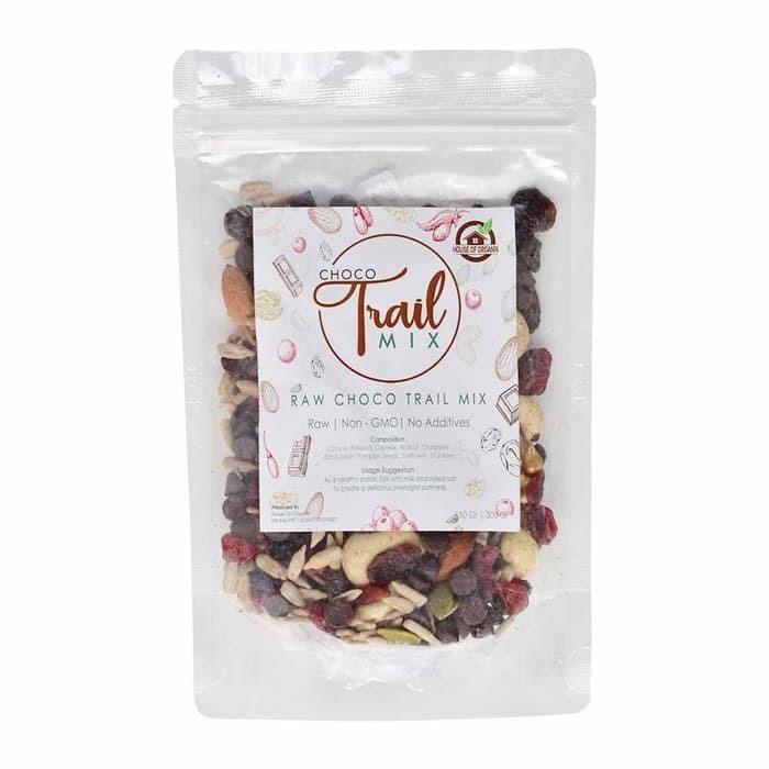 

Best Seller Natural Raw Trail Mix Chocolate - 150 Gr
