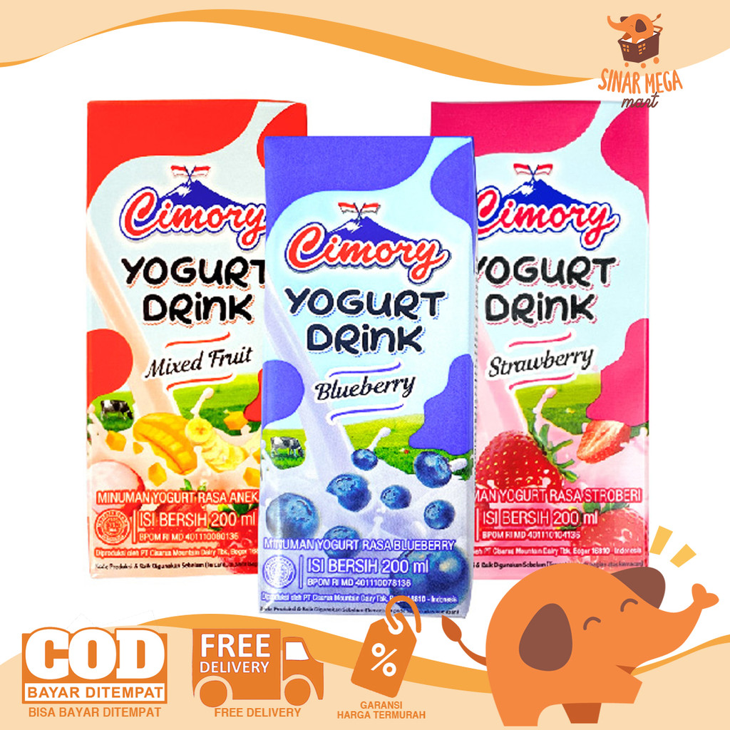 

CIMORY Yogurt Drink 200ml - Minuman Yoghurt Berperisa Kotak