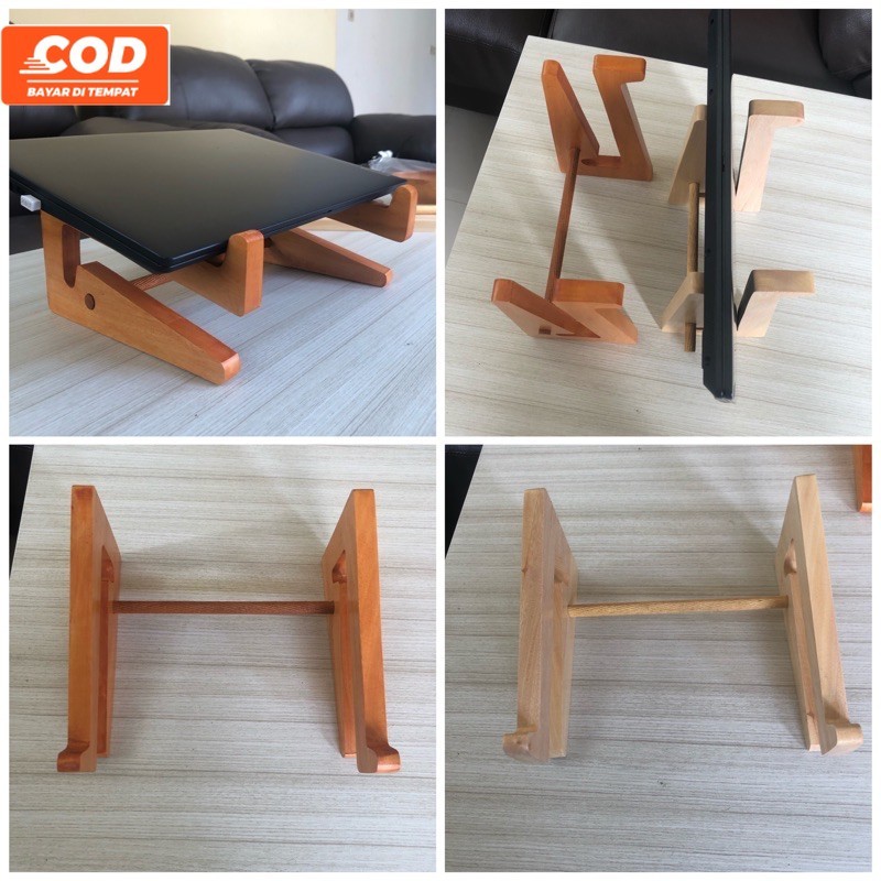 Meja Laptop Tempat Laptop Stand Laptop Kayu Tinggi