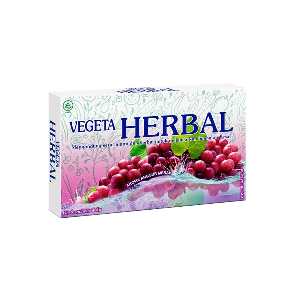 

Vegeta Herbal Rasa Anggur untuk Lancarkan BAB (6 Sachet)