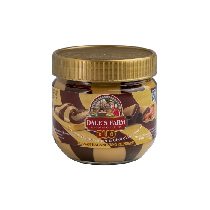 

[New Arrival] Dale's Farm Duo Peanut Butter & Chocolate 250g - Selai kacang - Crunchy 250gr