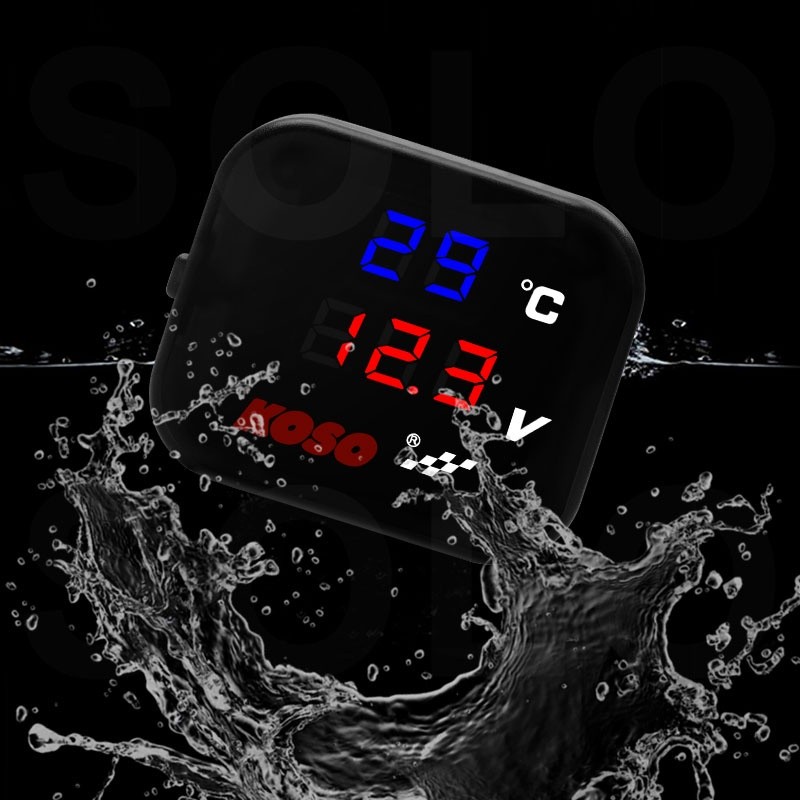 TERBARU Volt Meter Koso 3 in 1/Voltmeter 3 in 1 Koso Usb Anti Air Original/Voltmeter 3in1 Charger