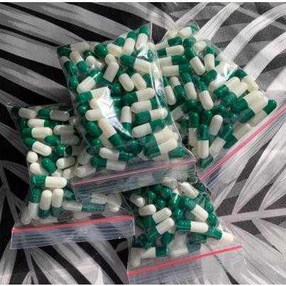 Cangkang Kapsul Kosong Hijau Putih ukuran 0 halal