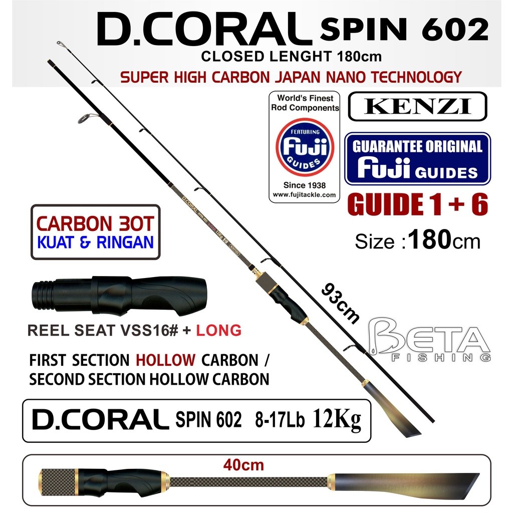 ALAT PANCING ROD JORAN KENZI D.CORAL 8-17 LB