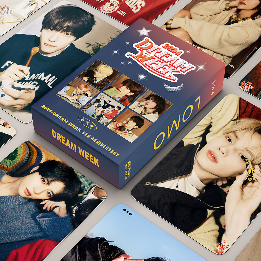 

55Pcs/Set Idol Boy Lomo Cards New Series Dreamweek HD Printd Photo Cards High Quality Postcards YEONJUN SOOBIN Fans Gifts