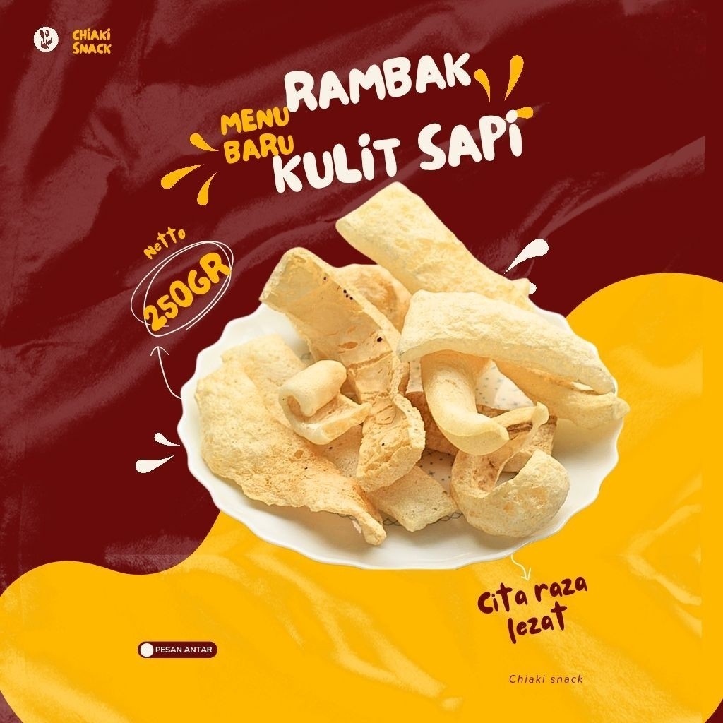 

free ongkir 10. Rambak Sapi 250gr – Kerupuk Kulit Sapi Renyah Siap Santap Krupuk Rambak Kulit Sapi 250gr – Rasa Otentik, Kualitas Premium chiaki.idn