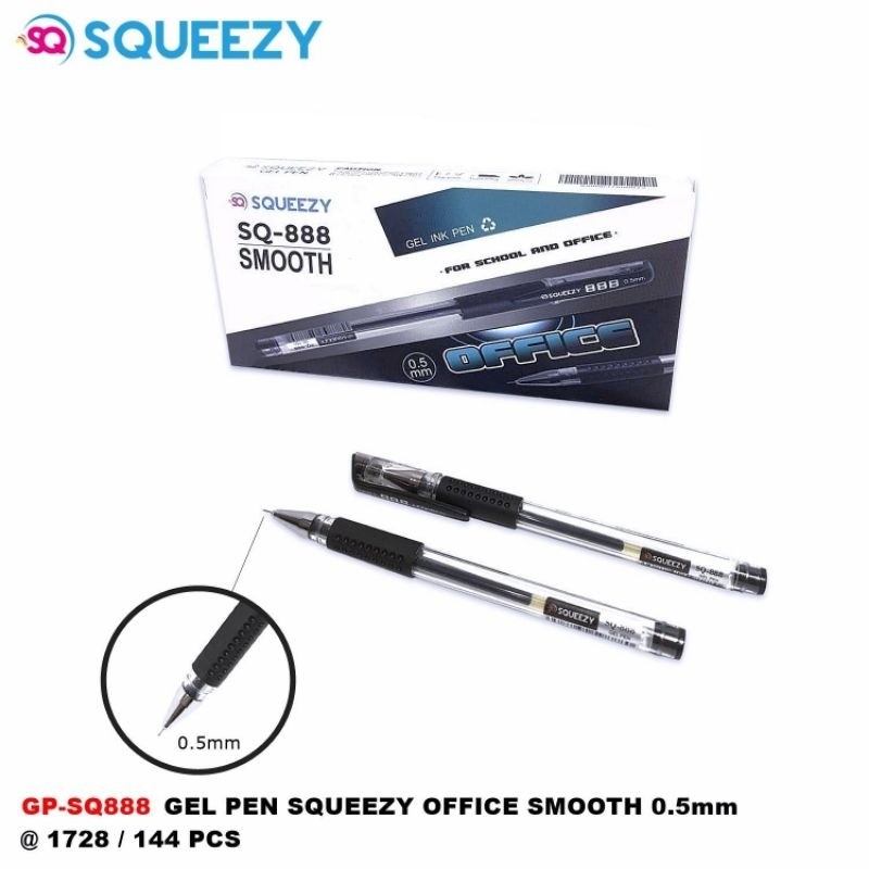 

JAMIN MURAH !!!(12 Lusin) Pen Office Squeezy GP-SQ888 Per gross(BISA LANGSUNG ORDER)