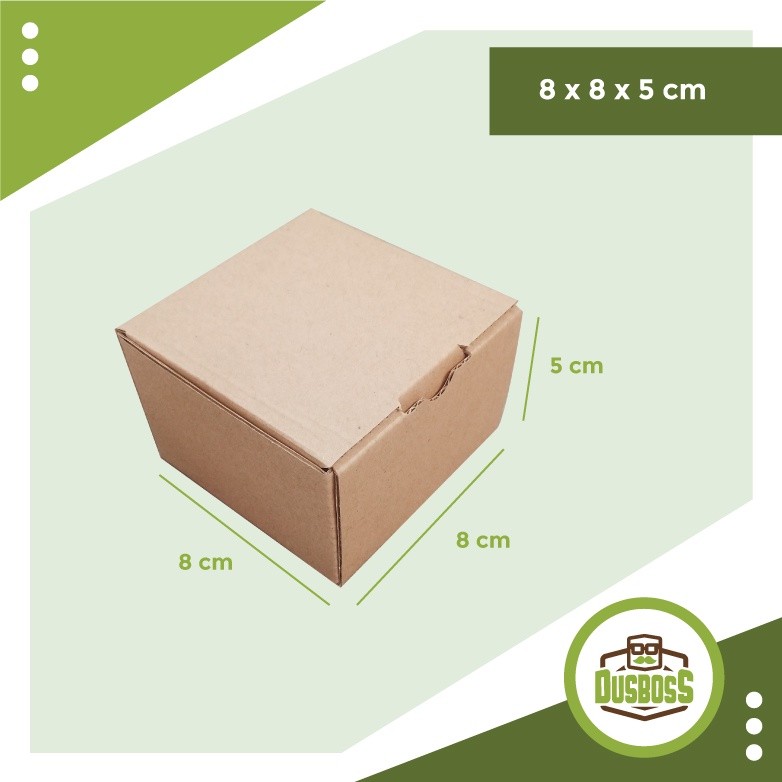 

Kardus Karton Uk. 8 x 8 x 5 - Diecut - kotak kue / aksesoris / dll
