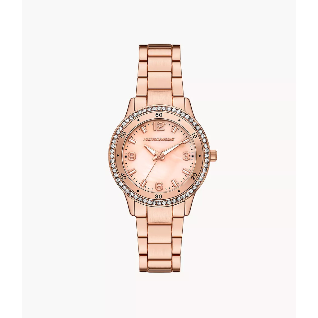 Skechers Analog Deelane Rose Gold Jam Tangan Wanita 34MM SR6301