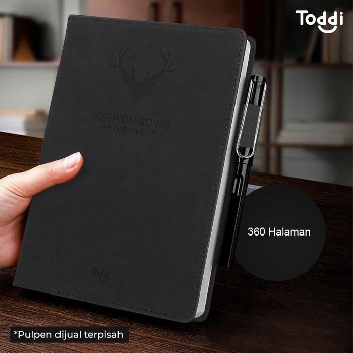 

READY SSW Buku Jurnal Hardcover Notebook Diary 80 GSM 360 Halaman Grid - CW-5025 - Black SIAP KIRIM