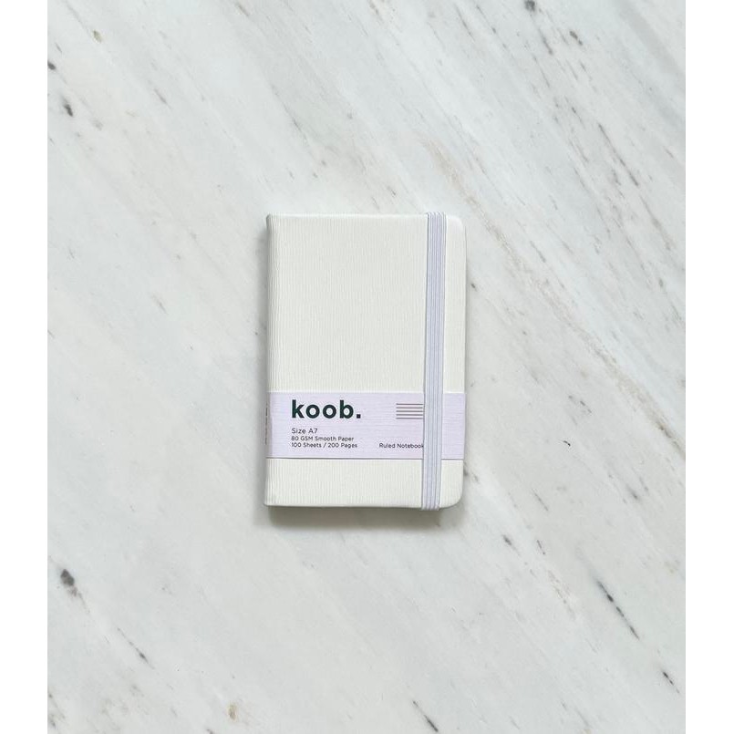 

READY Koob. Pocket Notebook A7 Hardcover Buku Tulis Saku Agenda Jurnal Diary - Putih SIAP KIRIM