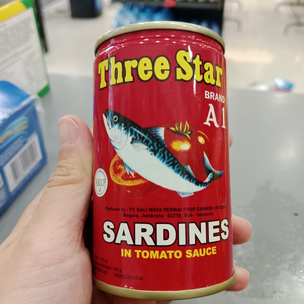 

Three Star Sarden Saus Tomat 155g