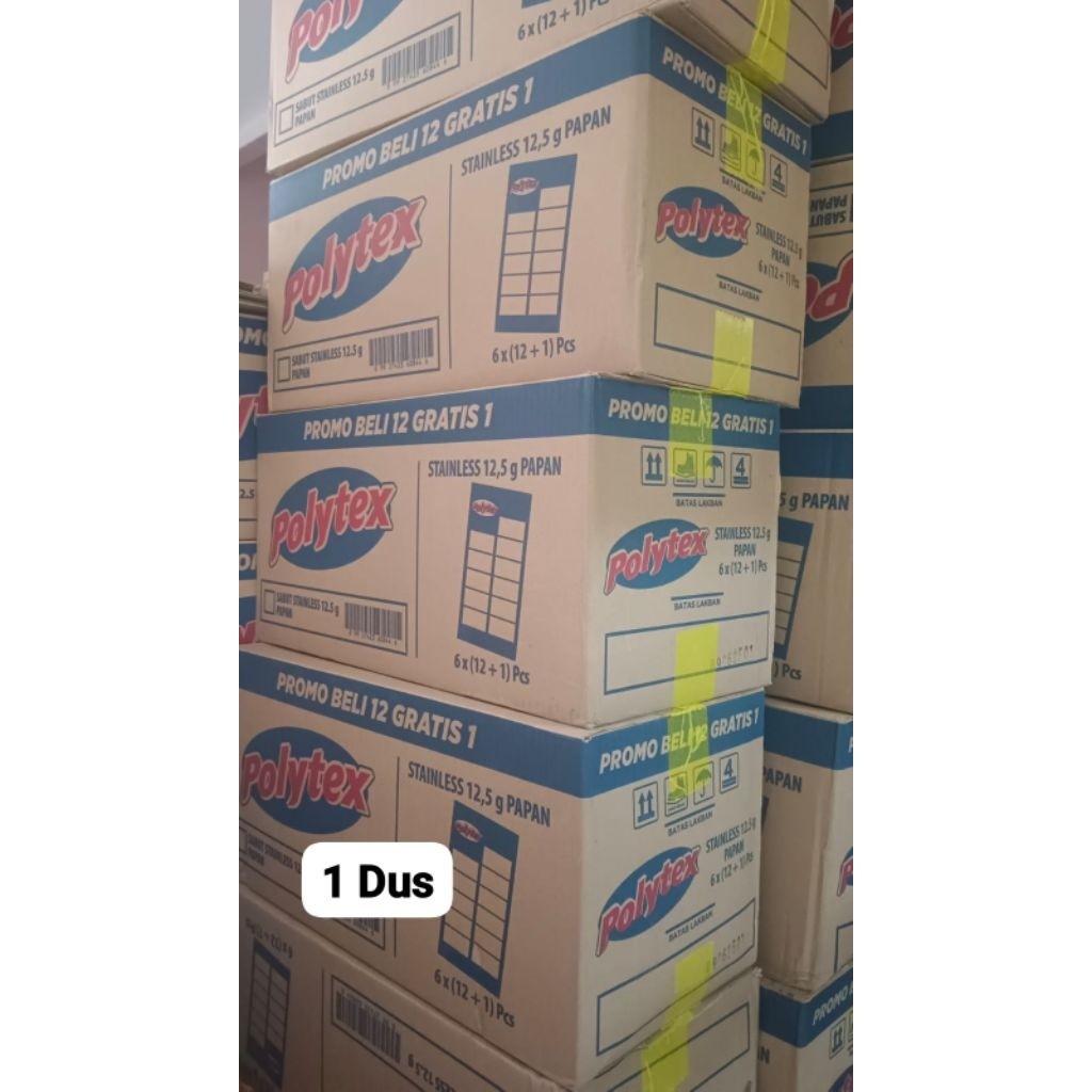 1 DUS ISI 6 renteng PCS Sabut kawat Polytex Serabut stainless Kawat Gosok Kawat Cuci Pirimg Polytex 