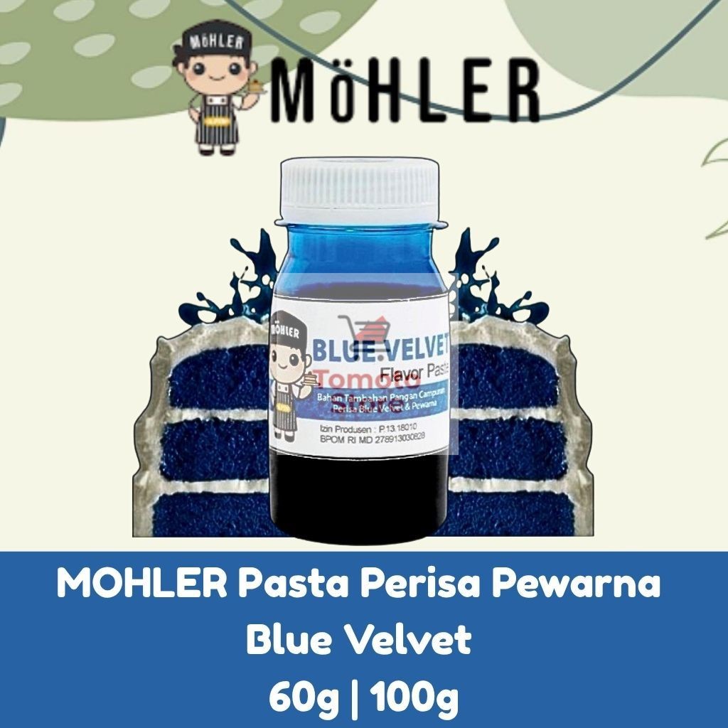 

✨ TOMOTOSTORE ✨ MOHLER Pasta Perisa Pewarna Blue Velvet