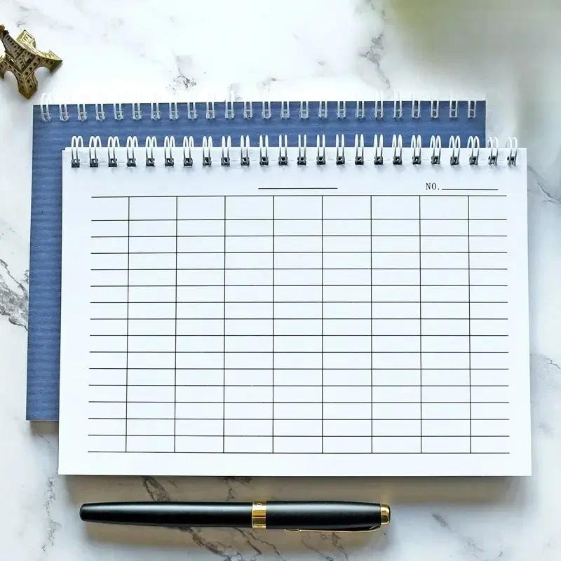 

Grid Paper Notebook Notepad Suitable for Time Tracking Accounting Office 100 Pages Inventory Management Ranking A5 Spiral Pads