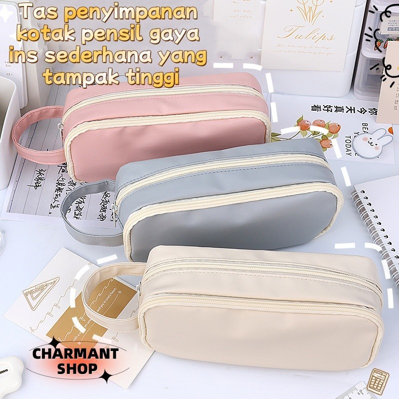 

【CHARMANT】Kapasitas Besar Kotak Pena Kawaii Kotak Pena Lipat Kotak Pena Perempuan Kotak Pena Kantor Alat Tulis Siswa Perlengkapan Sekolah