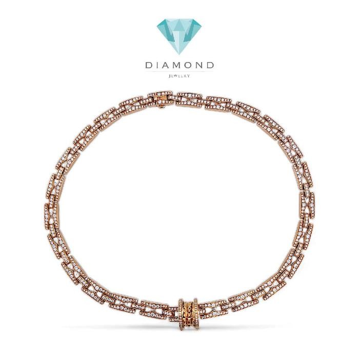B.Zero Diamond Necklace 18K / Diamond Jewelry 3KBD90500RB
