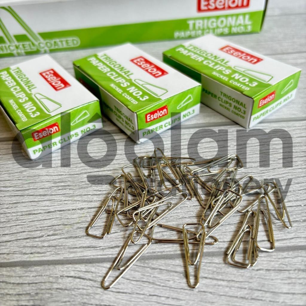 

ECER ( 1 BOX KECIL ) Trigonal Clip Penjepit Kertas No. 03