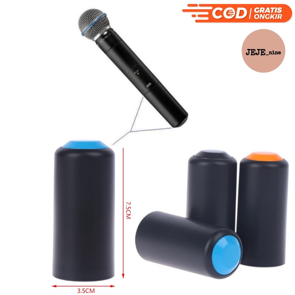 Cover penutup baterai mic wireless Shure PGX2 SM58 PG28 PGX24 SVX24 - cover cup sekrup baterai mic