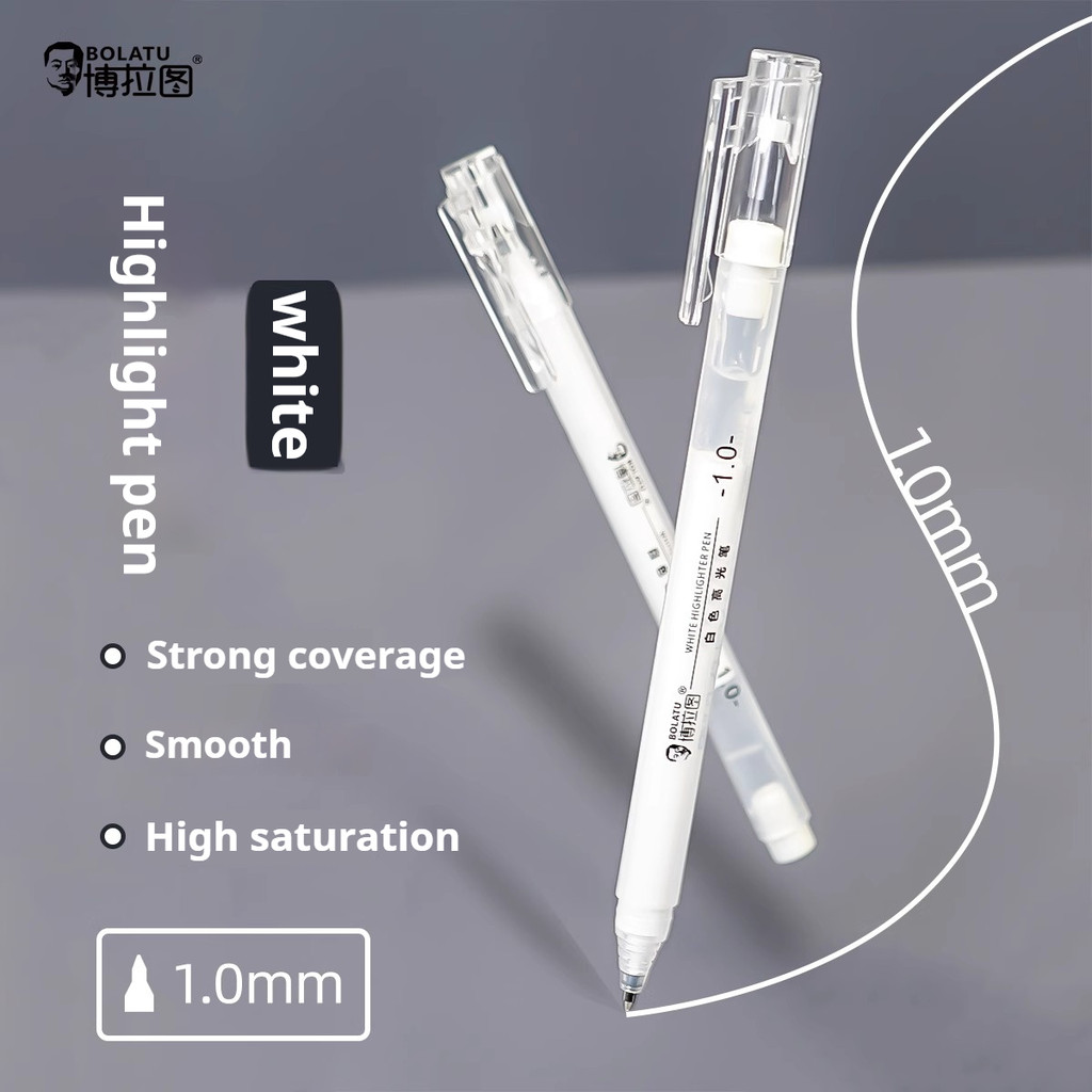 

3/5Pcs Highlight Pen Gel Ink Pens 1.0mm Waterproof Bright White Highlight DIY Graffiti Sketch Markers Color Highlighting Writing