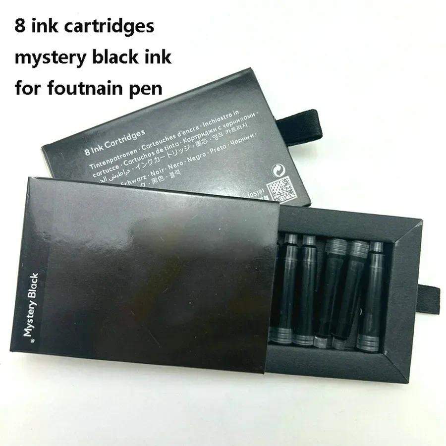 

8PCS/Set High Quality Best Design for Fountain Pen Ink Cartridge Refills Mystery Black Fashion Writing Smooth Ink
