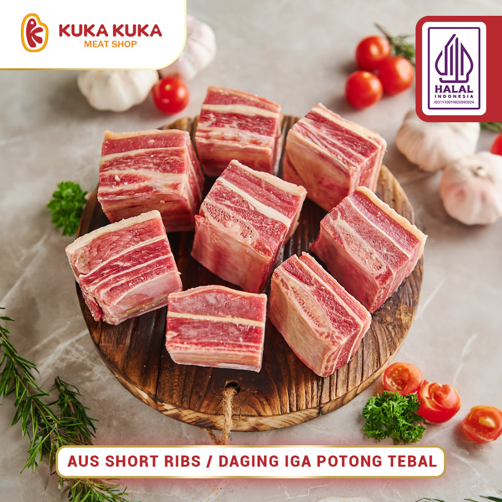 Aus Short Ribs Iga Sapi Daging Tebal - 1kg