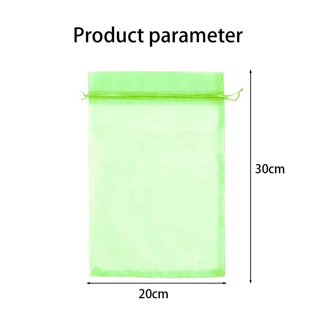 Liceriashop17 50Pcs Jaring Buah Kantong Jaring Pembungkus Buah Alat Pembungkus Buah Melindungi